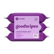 goodwipes Flushable Butt Wipes, Lavender Scented, 3 Pack, 150 Total Wipes