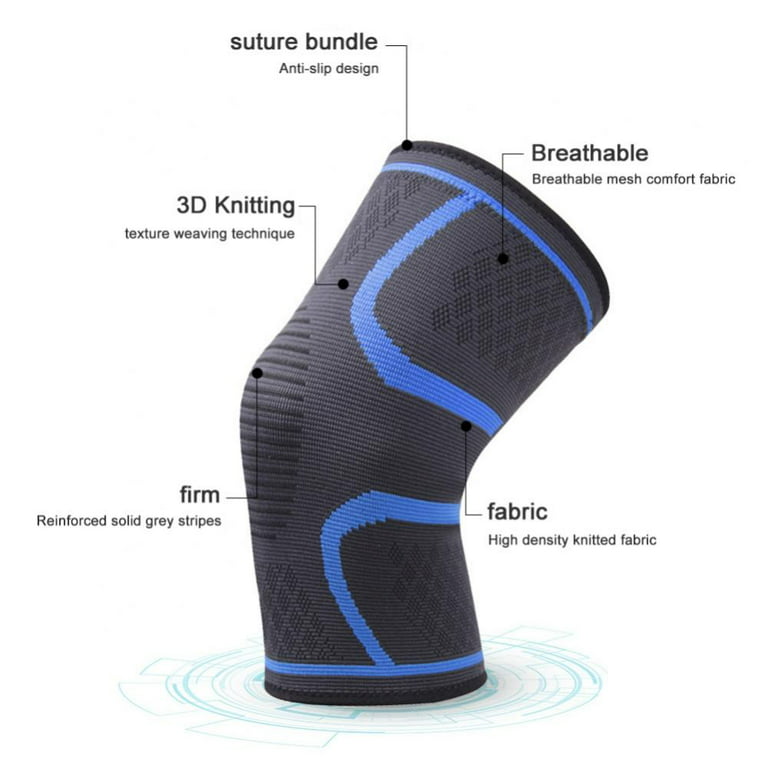 Kuangmi 1 PC Basketball Crashproof Knee Brace Support Guard Leg Calf  Compression