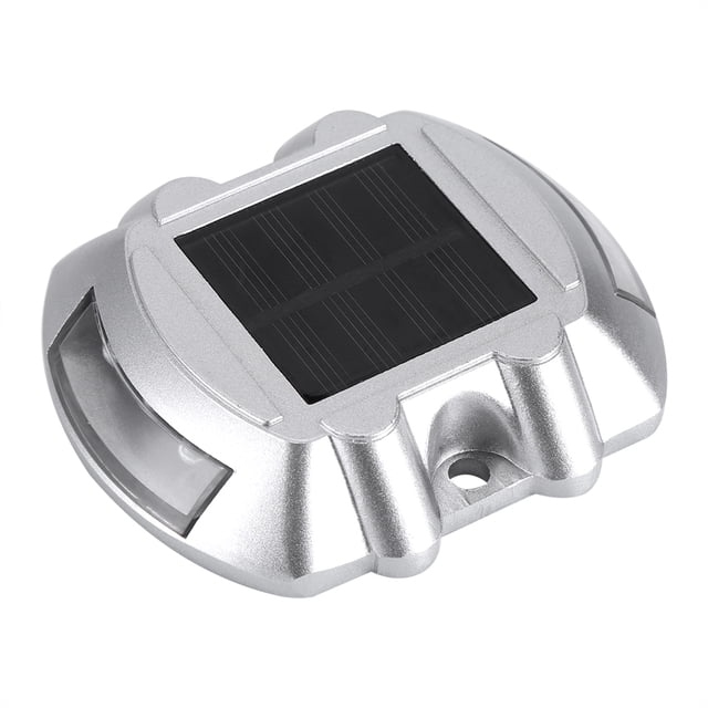 Ejoyous Lampe Solaire en Aluminium Étanche 6 LED Sans Fil pour Allée Extérieure, Lampe de Route, Lampe Extérieure LED