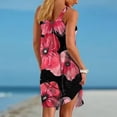 thumbnail image 4 of Vestido de verano para mujer, estampado, sin mangas, con escote redondo, sexy, informal, fluido, para la playa Fridja  hjkh1681, 4 of 5