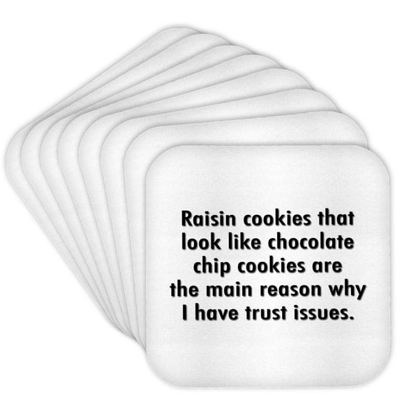3drose, Funny Quote, Set of 8 Coasters - Soft