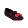 thumbnail image 1 of New Girl Betani Ada-5 Leatherette Perforated Bow Tie Mary Jane Flat (Toddler), 1 of 5