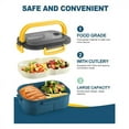 thumbnail image 2 of Fiambrera Bento Box para adultos, fiambrera de doble capa de 1200 ml, 2 of 8