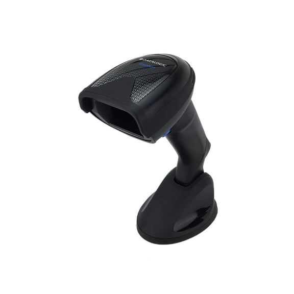 Datalogic Gryphon GD4590-BK-B All-in-One 2D Omnidirectional Reading Barcode Scanner Kit Permanent Tilting Stand for Handheld or Presentation Mode, Includes Power Supply, RS232 Cable and USB Cable