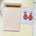 thumbnail image 1 of 1 rodillo de textura de arcilla polimérica rosa de alta precisión, herramienta modelo de pendiente de diamante, 1 of 5
