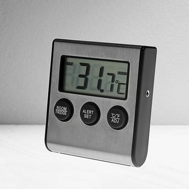 WHAMVOX Electronic Fridge Thermometer Digital Refrigerator Thermometer High and Low Temperature Alarm Thermometer Kitchen Supplies (without Battery)