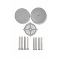 thumbnail image 2 of Medline Bath Chair and Shower Chair for Elderly, 13.75-In Seat, 300 lb Weight Capacity, Gray, Swivel, 2 of 4