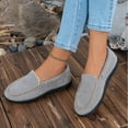 thumbnail image 5 of Dagaeig Women's House Slippers Indoor Outdoor Moccasin Fuzzy Fluffy Furry Loafers Suede Warm Shoes Flock(B-Grey,7), 5 of 9