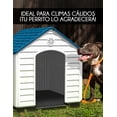 thumbnail image 2 of RED VELVET Casa Perro Casetas de Plástico Exteriores, Resistente al Agua y Clima,Fácil de Montar, Jardín, Patio y Exterior (Azul, Grande), 2 of 6