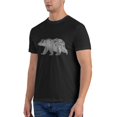 thumbnail image 4 of Mens Bear Forest T-Shirt Premium 100% Cotton Short Sleeve T-Shirt Tee Crew Neck Casual Tee Shirt, 4 of 8