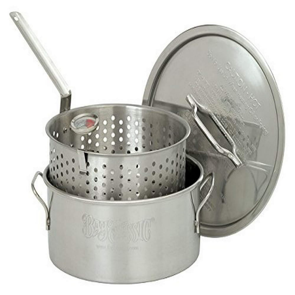 Stainless Steel Fry Pot With Basket