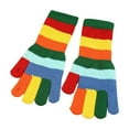 thumbnail image 2 of Sunvit-Panties Multicolor Knitted Winter Gloves for Women - Warm Acrylic Finger-Separated Gloves with Ribbed Cuffs, Soft Durable for Daily & Outdoor Use (1 Pair),Size Free Size, 2 of 3