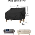 thumbnail image 2 of Garden Sofa Cover, Waterproof, 210D Oxford Fabric, Silver Coating, UV Resistant, 147 x 83 x 79 cmnior, 2 of 5