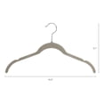 thumbnail image 2 of Unique Bargains Velvet Non-Slip Durable Space Saving Clothes Hangers 30 Packs Gray, 2 of 6