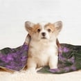 thumbnail image 4 of Yiaed Dog in Lavender Flowers Print Dog Blankets-Cat Blanket Washable for Couch Protection,Puppy Blanket, Soft Plush Reversible Throw Furniture Protector-Large, 4 of 8
