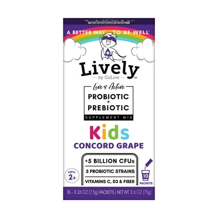 GoLive Probiotic & Prebiotic - Kids/Fruit-Punch, 10-Ct