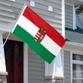 thumbnail image 3 of Aihccy Hungary with Coat of Arms Flag with Brass Grommets Size - 3x5Ft, 3 of 3