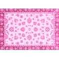 thumbnail image 1 of Ahgly Company Indoor Rectangle Oriental Pink Traditional Area Rugs, 7' x 10', 1 of 4