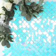 thumbnail image 5 of Efavormart Iridescent Blue Mermaid Scales Sequin Shimmer Wall Photo Backdrop Panels, Shiny Party Wall Art Décor 24 Panels - 24sq.ft, 5 of 10