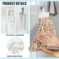 thumbnail image 6 of ZIATUBLE Corgi Hanging Hand Towel Dog Paws Hand Towels for Kitchen Soft Bathroom Hand Towels with Snap Button Dish Towel Hand Towels Easy to Clean Kitchen Hand Towels and Washcloths, 6 of 7