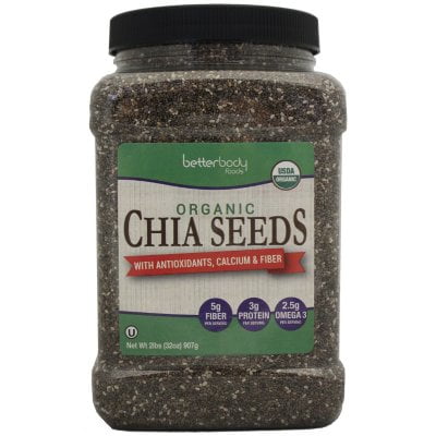 Betterbody Foods Organic Chia Seeds, 2.0 Lb
