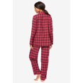 thumbnail image 2 of Dreams & Co. Plus Size Classic Flannel Pajama Set, 2 of 6