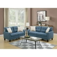 thumbnail image 1 of Dawn Whisper Living Room Furniture 2pc Sofa Set Sofa and Loveseat, Blue, 1 of 8