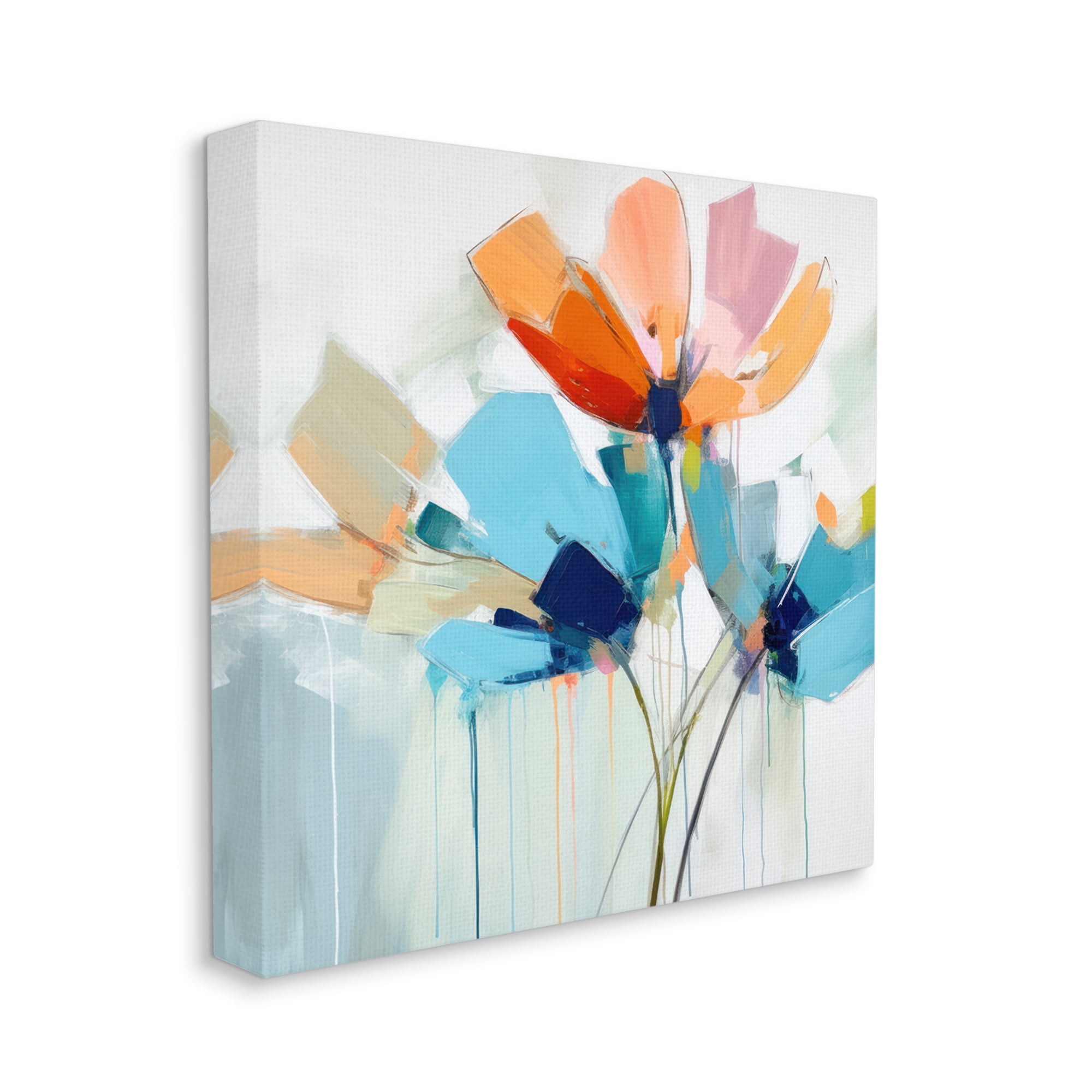 Stupell Industries Modern Tulips Abstraction Abstract Painting Gallery Wrapped Canvas Art Print Wall Art, 24 x 24