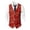 Red1, variant on Mens Halloween Christmas Suit Vest Holiday Themed Lightweight Vest Watermelon Red1 XXXL
