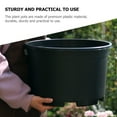 thumbnail image 2 of RENACLIPY Black Plastic Indoor Plant Pots with Drainage Holes, 2-Pack for Home and Garden, 2 of 5