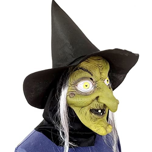 Disfraz de demonio aterrador para Halloween, máscara de bruja, decoraciones para fiestas, Cysudo Cysudo