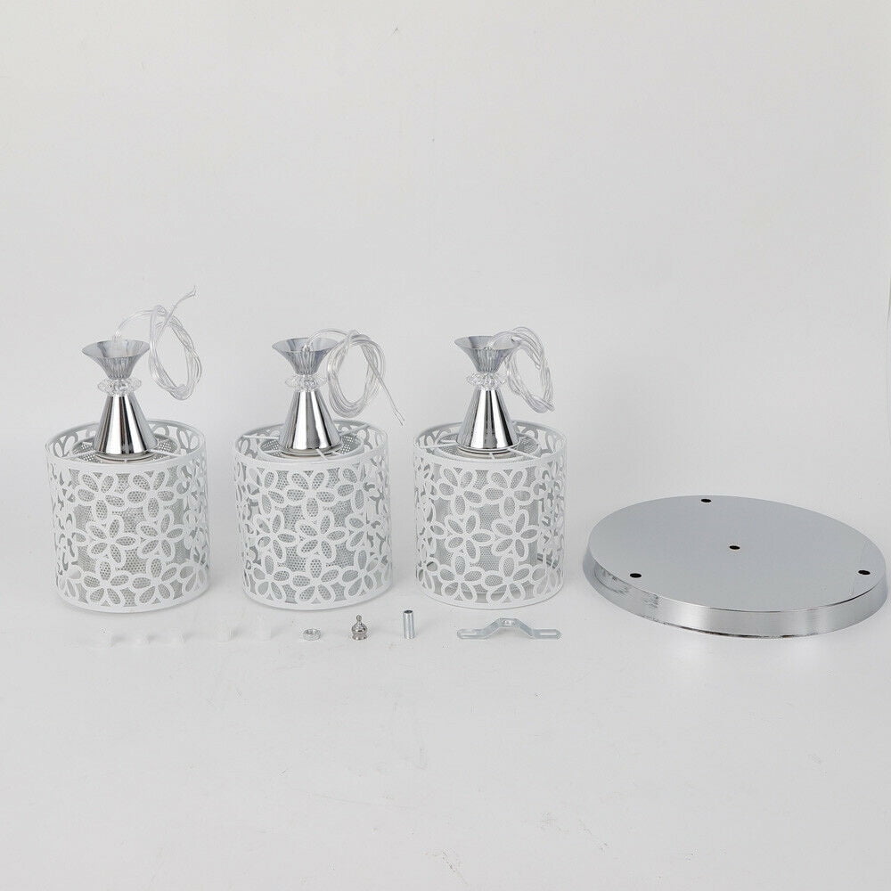 CNCEST 3pcs Modern Petal Ceiling Light LED Pendant Lamp Dining Room Chandelier Fixture
