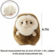 Chubby Hedgehog Stuffed Animal-Fluffy Soft Stuffed Hedgehog Plush Toy Cute Creativity Birthday Gift