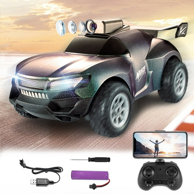 Kilaqueen Toys for Toddlers 1-3, FPV RC Car With HD 1080P Camera, 2.4Ghz Remote Control Car Speed Adjustable High Speed Vehicle With Colorable Shells For Kids Adults, Christmas Birthday Gifts for Kids