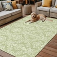 thumbnail image 2 of Fsddascl Sage Green Boho Floral Outdoor Rug for Patio/Deck/Porch, Non-Slip Large Area Rug 5 x 8 Ft, Vintage Ethnic Tribe Abstract Art Indoor Outdoor Rugs Washable Area Rugs, Camping Rug Carpet, 2 of 5