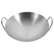 Uonlytech Steel Cooking Pan Frying Pan Silver Stainless Steel 1Set