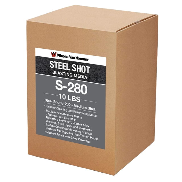 Steel Shot S-280 - Blasting Media - Medium Size Shot (10lb)