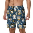 thumbnail image 1 of Fotbe Winter Animal Friends Men’s Swim Trunks Quick Dry Swim Shorts Board Shorts with Mesh Lining-Small, 1 of 6