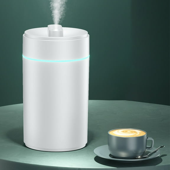 Latrodar USB Humidifier With Colorful ,Large Capacity 1.2L Quiet Cool Mist Humidifier For Car And Office ,Plants, Easy To Clean White Art&Crafts