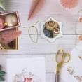thumbnail image 6 of 3drose, Bulgaria, Veliko Tarnovo, Pottery - Eu05 Cmi0101 - Cindy Miller Hopkins, 3 inch Snowflake Porcelain Ornament, 6 of 7