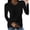 Black, variant on Women Lace V Neck Long Sleeve Floral Elegant Casual Party Wedding Guest Slim Tunic Tops Blouse, Black S