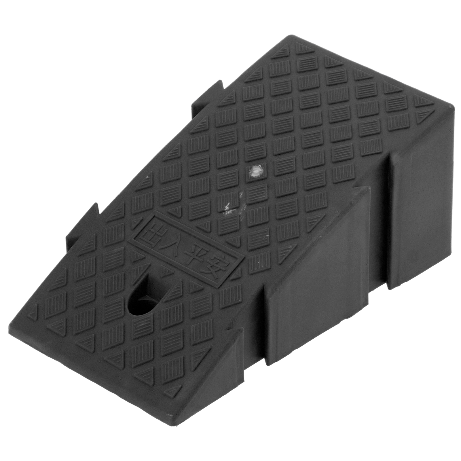 Driveway Curb Ramps Heavy Duty Plastic Curb Ramp Car Slope Ramp Step Pad Ramp Pad For Motorcycle Wheelchair Scooter Bike 1 Pack(Black