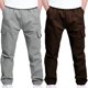 thumbnail image 1 of Cowsor 2PC Boys Cargo Sweatpants Casual Hiking Pants Joggers Athletic Trousers Cotton Loose Straight Pants for Men, 1 of 6