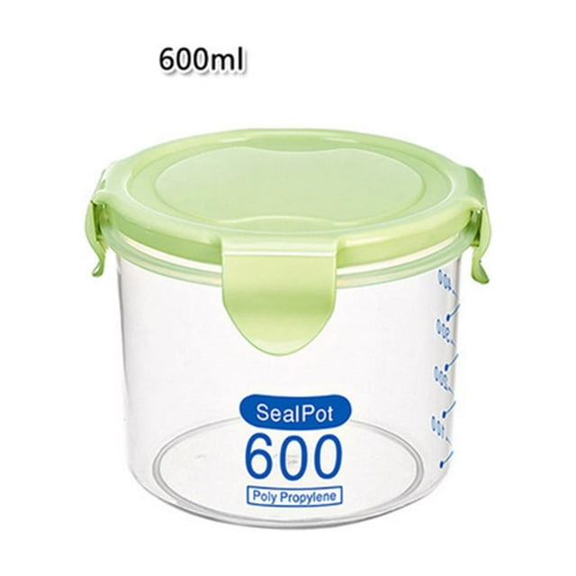 Boîte de Rangement de Cuisine Scellée Conservation des Aliments Plastique Pot Frais Contenant