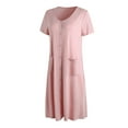 thumbnail image 2 of RH Womens Sleepwear Short Nightgown Button Down Pajama Nightshirt Housedress S-XXL RHW2896, 2 of 6