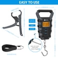 thumbnail image 6 of Fish Scale, AMIR Digital Fish Scale with Fishing Gripper Tape Measure 110lb Weight LCD Screen Display Scale for Fishing Man Gray, 6 of 8
