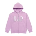 thumbnail image 3 of Sudadera con Capucha para Niñas GAP Logo con Cierre Completo Rosa Floral XL, 3 of 4