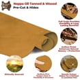 thumbnail image 3 of ELW 5-6 oz 2-2.4mm Nappa Oil Tanned & Waxy Finish Leather Pre-Cuts & Hides  Size: 8"x8" 20.3-20.3 cm  Tobacco Brown Color  Full Grain Genuine Craftsman Grade A/B, Leatherworking, Sheets, 3 of 6