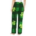 thumbnail image 3 of Xecao Happy St. Patrick's Day5 Women's Straight Lounge Pajama Pants: The Epitome of Relaxed Sleepwear, 3 of 9