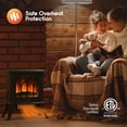 thumbnail image 2 of Cozi by Tzumi Portable Stove Heater, Electric Heater with Life-like Flame and 2 Heating Levels, 18 Inches, 2 of 10